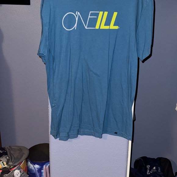 O'Neill Teal and Yellow Men's Short Sleeve Tee - Picture 1 of 4